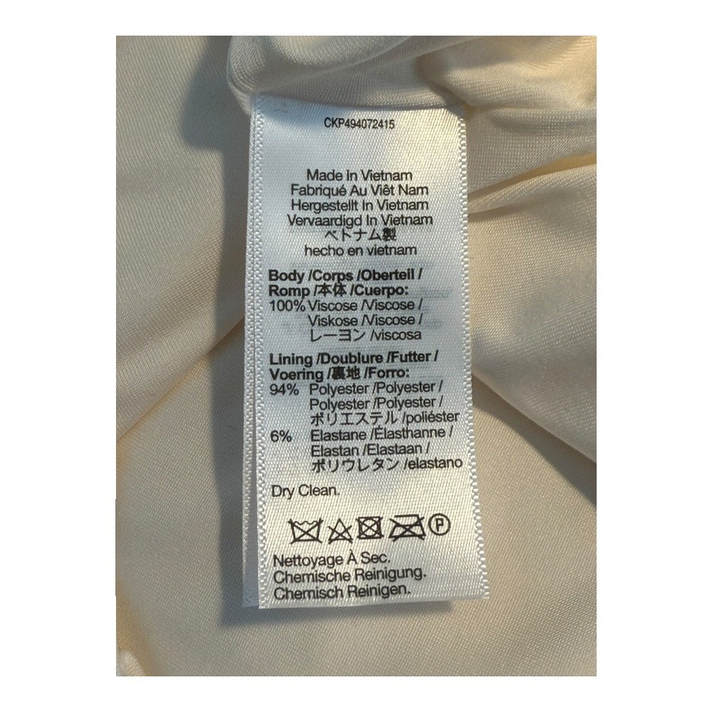 Madewell NWT Size 2 Winter White Long-Sleeve Bubble-Hem‎ Top in Satin - Picture 8 of 8